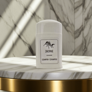 Home szampon w białej butelce 25ml z białą nasadką